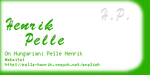 henrik pelle business card